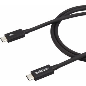 StarTech.com Cavo Thunderbolt 3 USB-C (20Gbps) da 1 m - Compatibile con Thunderbolt, USB e DisplayPort - M/M - 20 Gbit/s -