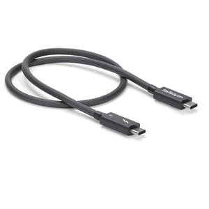 StarTech.com 50cm (1.6ft) Thunderbolt 3 Cable, 40Gbps, 100W PD, 4K/5K Video, Thunderbolt-Certified, Compatible w/ TB4/USB 