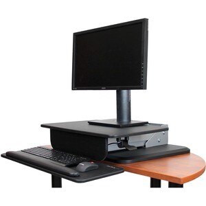 StarTech.com Height Adjustable Standing Desk Converter - Sit Stand Desk with One-finger Adjustment - Ergonomic Desk - Turn