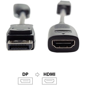 VisionTek DisplayPort to HDMI 2.0 Active Adapter (M/F) - DisplayPort to HDMI Active Adapter - DP to HDMI Adapter Male to F