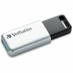 Verbatim Store 'n' Go Secure Pro 32 GB USB 3.0 Flash Drive - Silver - 256-bit AES - TAA Compliant - 1 Each