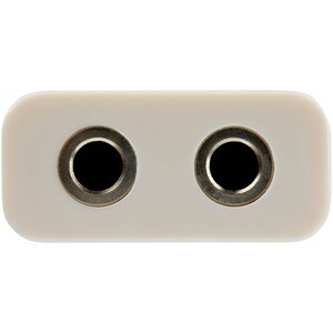 StarTech.com 3.5mm 4 Position to 2x 3 Position 3.5mm Headset Splitter Adapter M/F - White - Cable for Audio Device, Speake