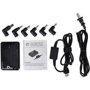 SIIG Ultra-Compact Universal Laptop Power Adapter - 45W - 45 W - 120 V AC, 230 V AC Input - 5 V DC/2 A, 9.5 V DC, 12 V DC,