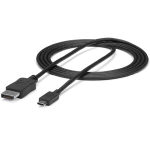 StarTech.com 1,8 m USB-C auf DisplayPort Adapter Kabel - 4K 60Hz - Schwarz - 21,6 Gbit/s - Unterstützt bis zu3840 x 2160 -
