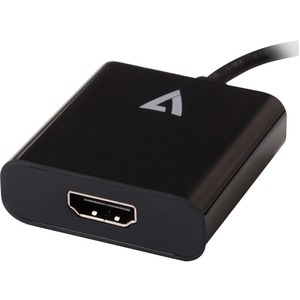 V7 V7UCHDMI-BLK-1E A/V Adapter - 1 x HDMI 1.4 Digital Audio/Video - Female - 1 x USB 3.2 (Gen 1) Type C - Male - 3840 x 21