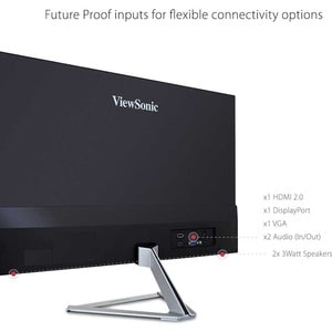 Viewsonic 27" Display, IPS Panel, 1920 x 1080 Resolution - 27" Viewable - In-plane Switching (IPS) Technology - LED Backli