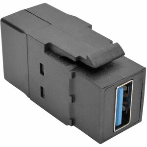 Eaton Tripp Lite Series USB 3.0 All-in-One Keystone/Panel Mount Coupler (F/F), Black, TAA - 1 x Type A Female USB - 1 x Ty