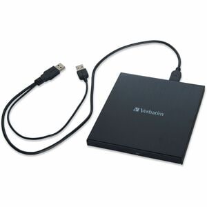 Masterizzatore Blu-ray Verbatim - Esterno - 1 Unità - Nero - BD-R, CD-R, DVD+R, DVD-R Supporto - 24x Scrittura CD - 6x Scr