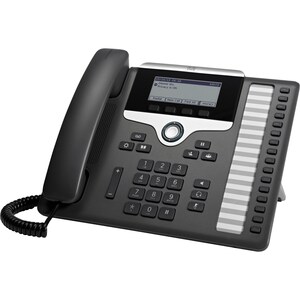 Cisco 7861 IP Phone - Corded - Wall Mountable, Desktop - Charcoal - 16 x Total Line - VoIP - 2 x Network (RJ-45) - PoE Ports