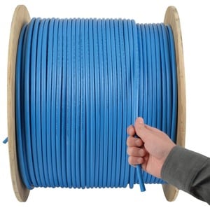 Eaton Tripp Lite Series Cat6a 10G-Certified Solid Core UTP CMR PVC Bulk Ethernet Cable, Blue, 1000 ft. (304.8 m) - Categor