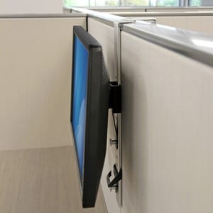 StarTech.com Cubicle Monitor Mount - Supports VESA Mount Monitors up to 34"- Cubicle Wall Monitor Hanger - Single Computer