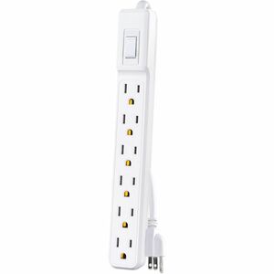 CyberPower MP1044NN Multipack - (2) 6-Outlet Power Strips, White, 2ft Cord, 1 Year Limited Warranty