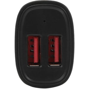 BLACK DUAL USB CAR CHARGER CHARGE TWO TABLETS AT ONCE