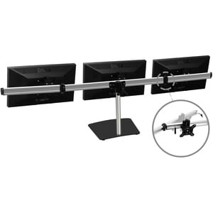SIIG Premium Aluminum Triple Monitor Stand - 13" to 27" - Detachable VESA Plate - 17.6lb Load Capacity STAND 13IN TO 27IN 
