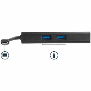 StarTech.com USB-C Multiport Adapter - USB-C Travel Dock w/ 4K HDMI - 60W PD Pass-Through, GbE, 2x USB-A - Mini USB Type-C