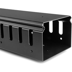 StarTech.com Vertical Cable Organizer with Finger Ducts - Vertical Cable Management Panel - Rack-Mount Cable Raceway - 40U