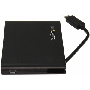 StarTech.com Dual-Slot SD Card Reader/Writer - USB 3.0 with USB-C - SD 4.0, UHS II - Portable SD/SDHC/SDXC Card Reader/Wri