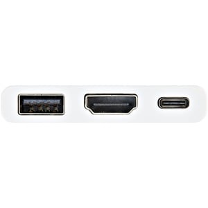 StarTech.com USB-C to HDMI Adapter - White - 4K 30Hz - Thunderbolt 3 Compatible - with Power Delivery (USB PD) - USB C Don