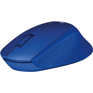 Logitech M330 Mouse - Radio Frequency - USB - Optical - 3 Button(s) - Blue - Wireless - 1000 dpi - Scroll Wheel