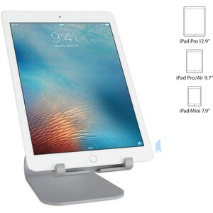 Rain Design mStand tabletplus - tablet stand - Space Grey - Angle-adjustable stand ensures precise viewing angle. Angle-ad