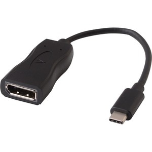 V7 V7UCDP-BLK-1E A/V Adapter - 1 x USB 3.2 (Gen 1) Type C - Male - 1 x DisplayPort 1.2 Digital Audio/Video - Female - 3840