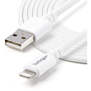 StarTech.com 3 m Lightning/USB Datentransferkabel für iPhone, iPod, iPad, Mobilgerät - 1 - 480 Mbit/s - MFI - Nickel Besch