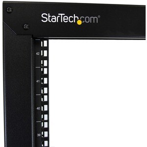 StarTech.com ‎2POSTRACK42 42U Rackrahmen für Server, LAN-Schalter, Patchfeld - 482,60 mm Rack Width - Schwarz - 300,22 kg 