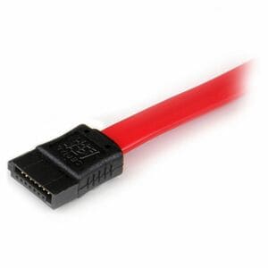 StarTech.com 30 cm SATA Datentransferkabel - 1 Stück - Cable for Speicherausrüstung - Verlängerungskabel - Rot