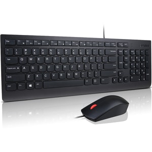 Lenovo Essential Keyboard & Mouse - German - USB 2.0 Cable - USB 2.0 Cable - 1000 dpi