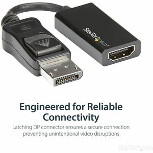 StarTech.com DisplayPort to HDMI Adapter - 4K 60Hz - Video Converter for Your DP Computer and HDMI TV or Computer Monitor 