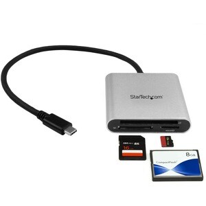 FLASH MEMORY MULTI-CARD READER USB 3.0 W/USB-C-SD/MICROSD/CF