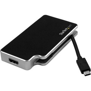 StarTech.com USB C Multiport Adapter - UHD 4K - USB C to VGA / DVI / HDMI - USB C Adapter - macOS 10.12.6 or later is requ