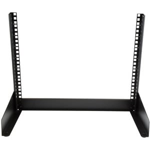 StarTech.com 2-Post 8U Desktop Server Rack, Open Frame 19in Computer Rack, Small Home/Office Rack for AV / Studio / Data /