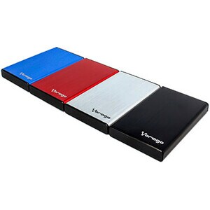 Vorago Enclosure HDD-102 Negro Dd 2.5 USB 2.0 SATA - 1 x HDD admitido - 1 x Bahía Total - 1 x Bahía 2,5" - Aluminio, Plástico
