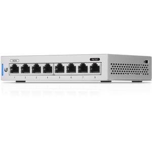 Ubiquiti UniFi US-8 Ethernet Switch - 8 Ports - Manageable - Gigabit Ethernet - 10/100/1000Base-T - Twisted Pair - Desktop