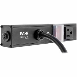 Eaton Tripp Lite Series 8-Outlet Vertical Power Strip, 120V, 15A, NEMA 5-15P, 15 ft. (4.57 m) Cord, 24 in., Black Housing 