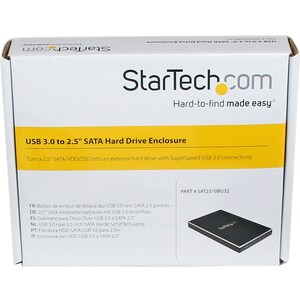 StarTech.com Laufwerksgehäuse SATA/600 - USB 3.0 Host Interface Extern - Schwarz - TAA-konform - 1 x HDD unterstützt - 1 x
