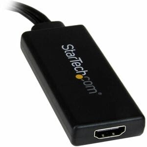 StarTech.com VGA to HDMI Adapter with USB Audio & Power - Portable VGA to HDMI Converter - 1080p - 1 x 15-pin HD-15 - Male