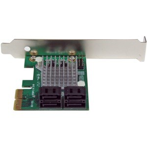 StarTech.com 4 Port PCI Express SATA III 6Gbps RAID Controller Card with Heatsink - Serial ATA/600 - PCI Express 2.0 x2 - 