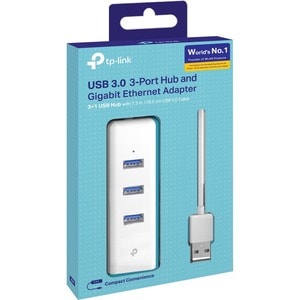 TP-Link UE330 Gigabit Ethernet Card for Computer, Notebook - 10/100/1000Base-T - Portable - USB 3.0 Type A - 40 Gbit/s Dat