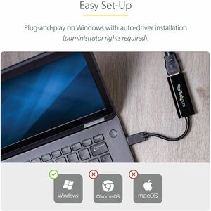 StarTech.com USB 3.0 to HDMI Adapter, USB to HDMI Monitor Converter for Windows, 1080P (no support for macOS/ChromeOS/Linu