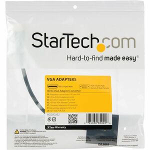 StarTech.com HDMI to VGA Adapter - 1080p - 1920 x 1080 - Black - HDMI Converter - VGA to HDMI Monitor Adapter - 1 x 19-pin