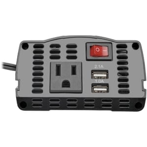 Tripp Lite 150W Compact Car Inverter 12V 120V 2-Port USB Charging 1 Outlet - Input Voltage: 12 V DC - Output Voltage: 5 V 