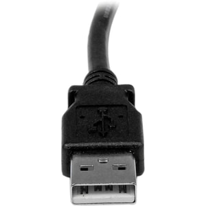 StarTech.com 1m USB 2.0 A to Left Angle B Cable - M/M - 1 m USB Data Transfer Cable for Printer, Scanner - First End: 1 x 