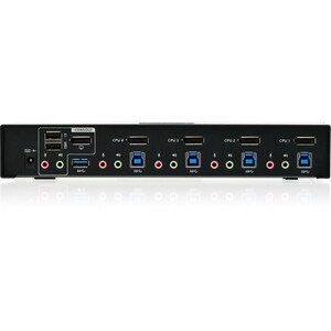 IOGEAR 4-Port DisplayPort 1.2 KVMP Switch - 4 Computer(s) - 1 Local User(s) - 4096 x 2160 - 8 x USB - Desktop - 5 x Displa