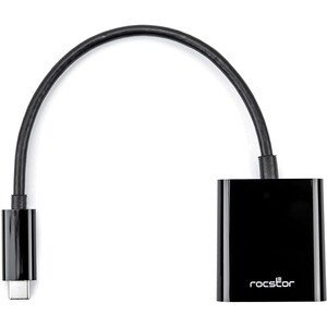 Rocstor Premium USB-C to HDMI Adapter M/F - 6" - 4K 60Hz - 6" HDMI/USB AV/Data Transfer Cable for Projector, Chromebook, T