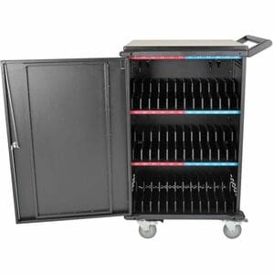 Tripp Lite by Eaton 36-Device AC Mobile Charging Cart - Laptops and Chromebooks, 120V, NEMA 5-15P, 10 ft. (3.1 m) Cord, Bl