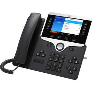 Cisco 8841 IP Phone - Corded - Corded - Wall Mountable, Desktop - Charcoal Grey - 10 x Total Line - VoIP - 12.7 cm (5") - 