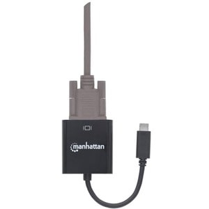 Convertidor USB-C a SVGA H - 1 x 15-pin HD-15 VGA Female - 1920 x 1080 Supported - Negro