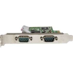 StarTech.com Serieller Adapter - Low Profile Plug-in-Karte - 1 Paket - TAA-konform - PCI Express x1 - PC, Linux - 2 x Anza